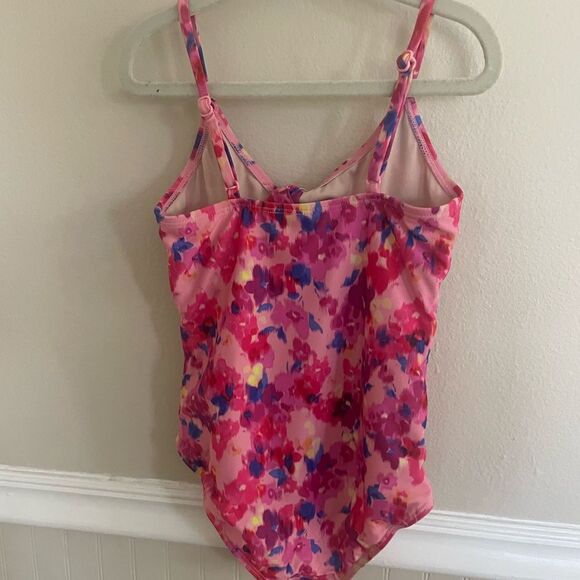 Art Class Girls Cut Out One piece Floral Swimsuit Size Small - Picture 5 of 7